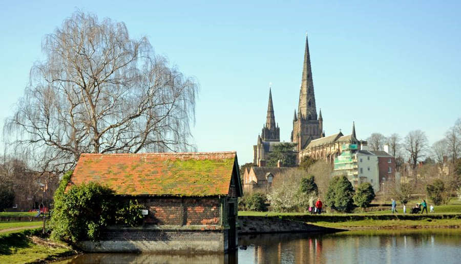 Lichfield church spires link to our mortgage adviser in Lichfield services